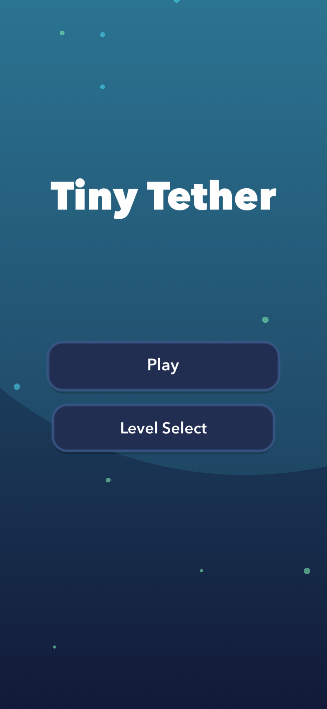 Tiny Tether home screen